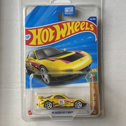 Hot Wheels ’95 Mazda RX-7 Drift Yellow 163/250 JDM 2025 New