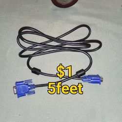 5 foot VGA CABLE. $1