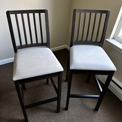 Set of (2) Bar Stools Chairs