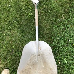Large Scoop Grain Snow Shovel Aluminum Some Cracks 