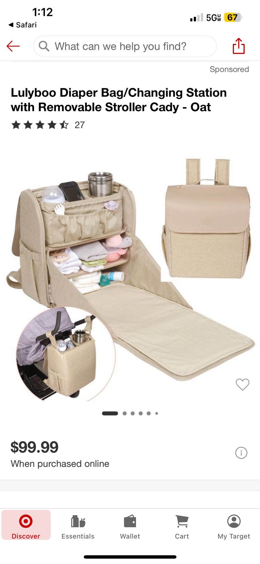 Lulyboo Baby Diaper Bag 