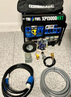 DuroMax XP 13,000 HXT Tri-Fuel Generator with ALL accessories
