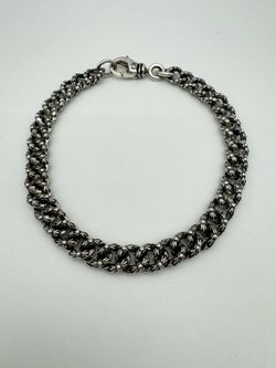 Brand New Chrome Hearts Extra Fancy Mini Link Gothic .925 sterling silver Bracelet