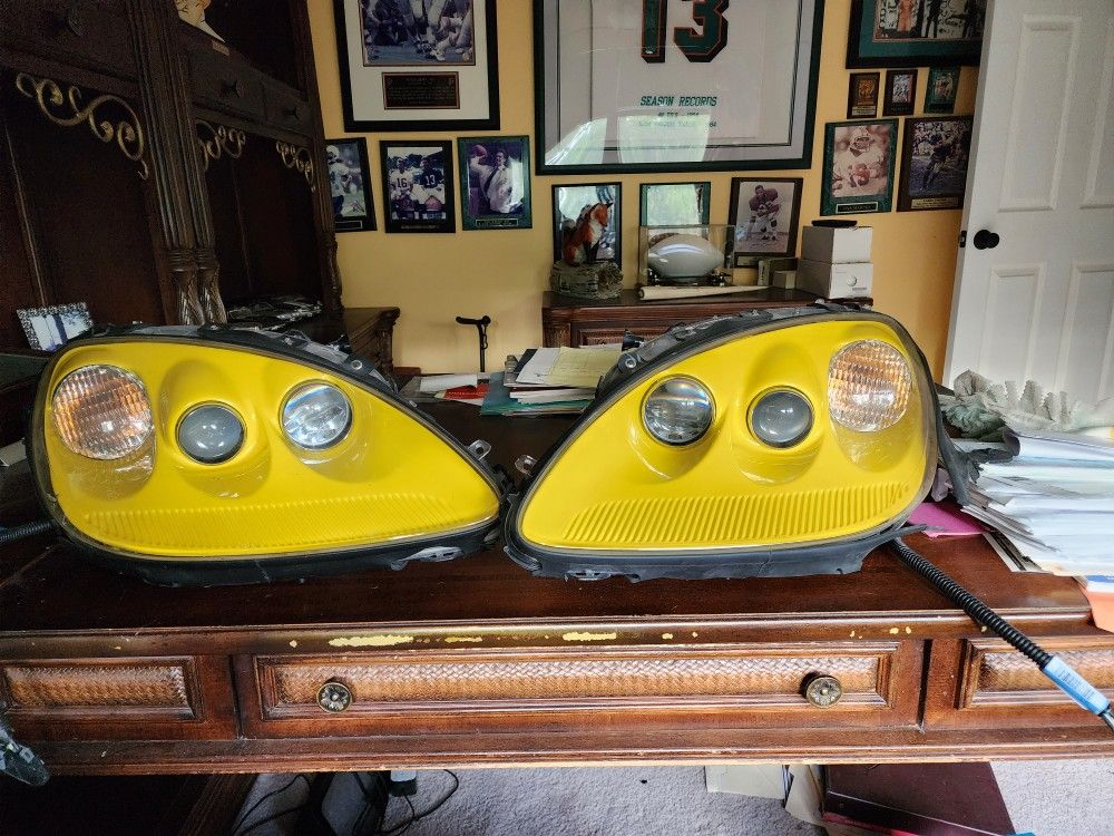 2007 Corvette Headlights Competition Yellow