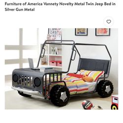 Red Jeep Twin Bed ( OBO )