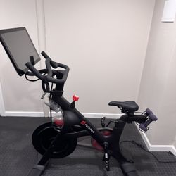 Peloton Stationary Exercise Bike + Shoes