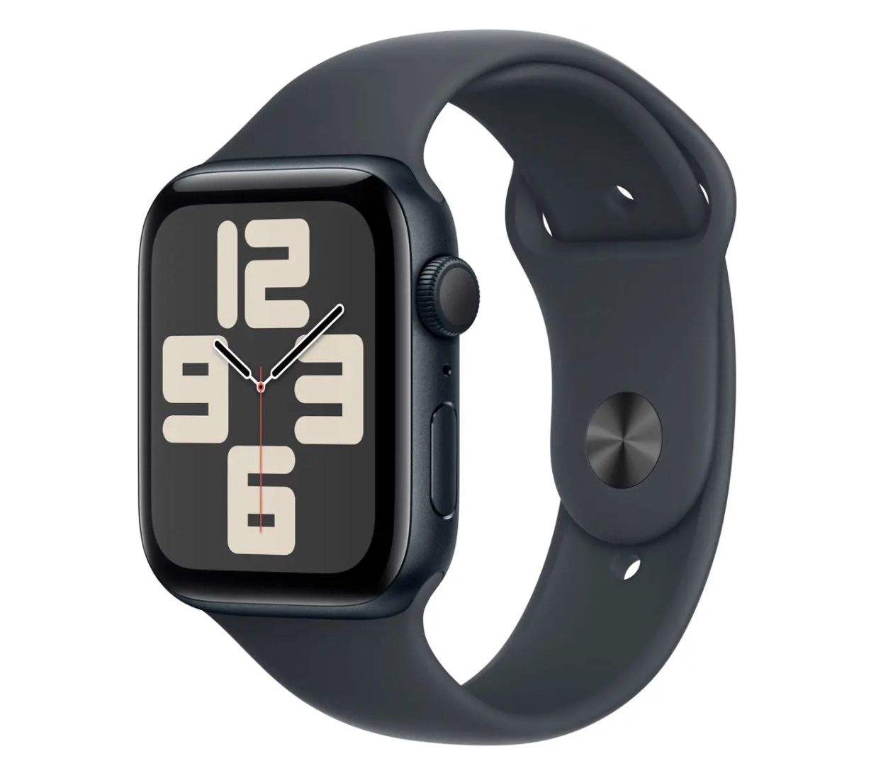 Apple Watch SE (Gen 2) 44mm GPS Midnight Silicone Band/Bonus SS Band/AppleCare