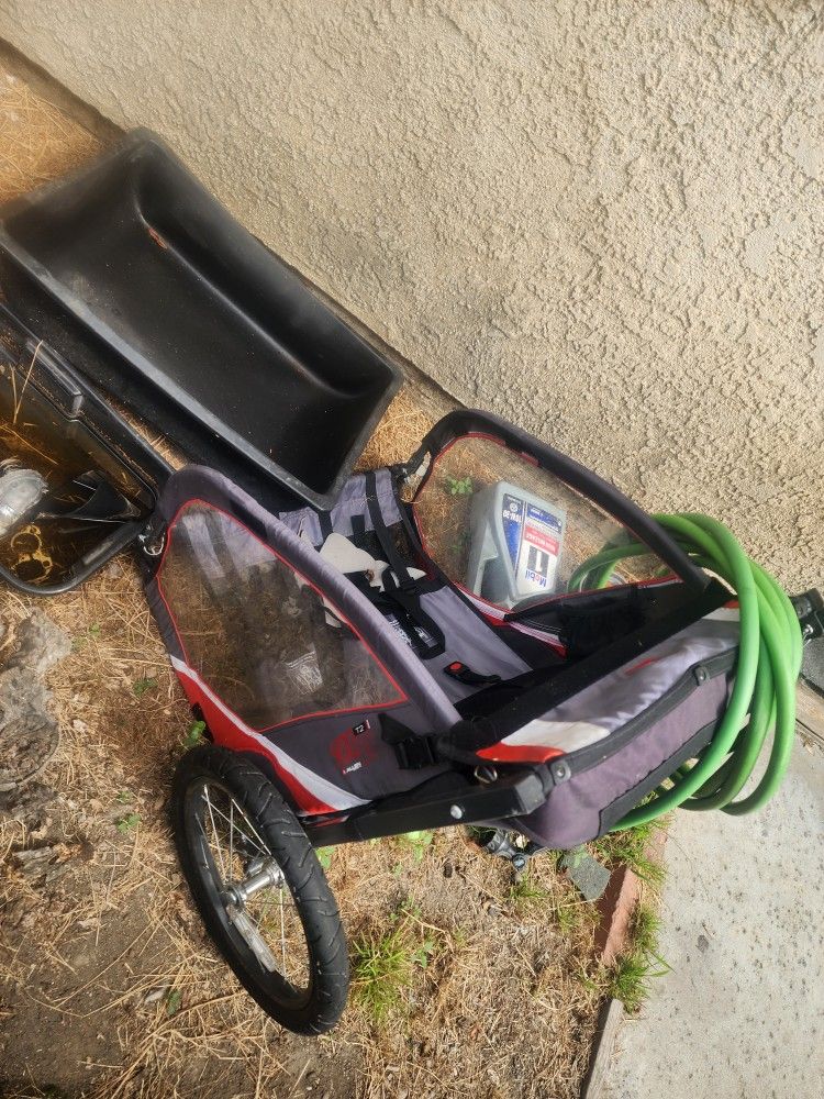 Bike And Toddler Cart