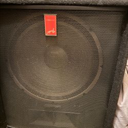 2 Fender Speakers 2 Speaker Stands  DJ EQUIPMENT 