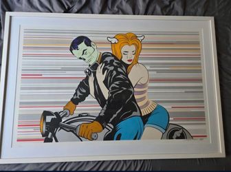 D Face Going EVERYWHERE  Signed 14 of 100. Like New.