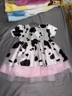 Baby Girl Cow Birthday Dress For 1 Year Old