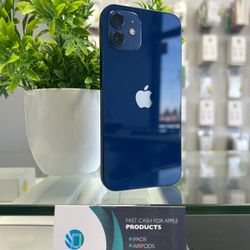iPhone 12 Unlocked 64Gb Blue Like New  AirPods For Free ! 