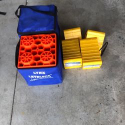 Trailer Wheel Chock 4 And 2 Bags Trailer Levelers