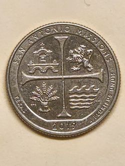 2019 Washington Quarter San Antonio Missions West Point Mint