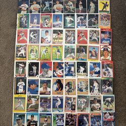 Nolan Ryan baseball card collection of 65 different cards