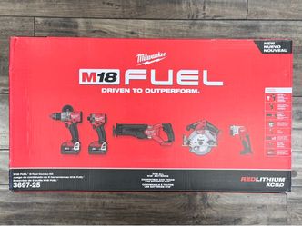 Milwaukee 3697-25 M18 Fuel 5-Tool Combo Kit