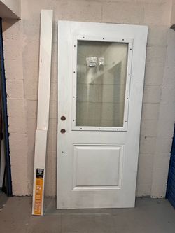36x80 impact fiberglass exterior door