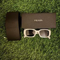 Prada Glasses Unisex White 