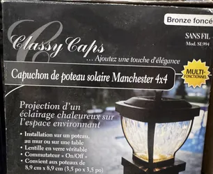 Classy Caps Manchester 4x4 Solar Post Cap Dark Bronze