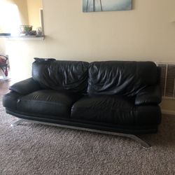 Black Leather Couch