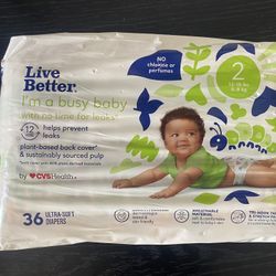 Live Better Size 2 • 36 Diapers 