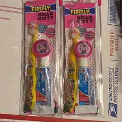 Hello Kitty Toothbrush Crest Toothpaste Travel Kit New $2 Each