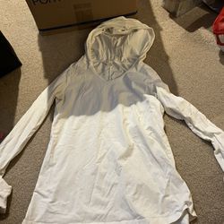 Lucy White Hooded Shirt Size M