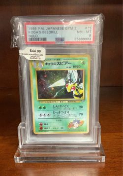 PSA 8 1999 Japanese Gym 2 Koga's Beedrill Holo #15