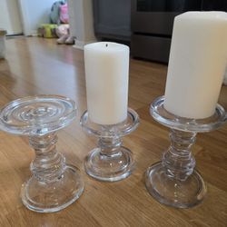 candle holders 3pcs