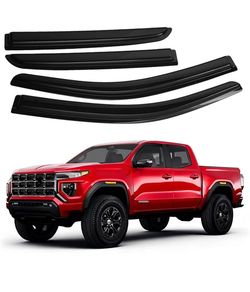 Window Visors Rain Guards for 2023-2025 2026 Chevrolet/Chevy Colorado/GMC Canyon Crew Cab