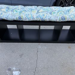Entryway Storage Bench w/ Cushion – Shoe Cubby Bench