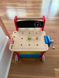 Wooden push cart
