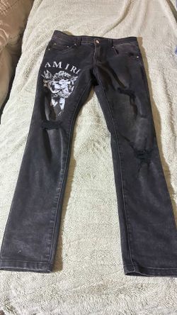 Black amiri jeans
