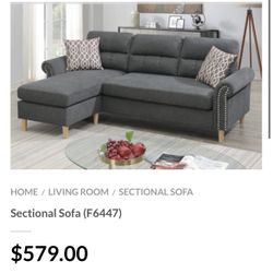 Gray Sectional Sofa