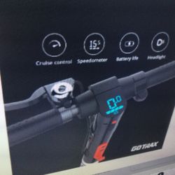 GOTRAX RIVAL COMMUTING FOLDING ELECTRIC SCOOTER- 8.5 IN. AIR FILLED TTIRES 15.5 MPH AND UP TO 12 MILE RANGE