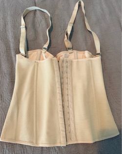 beige underbust waist trainer vest