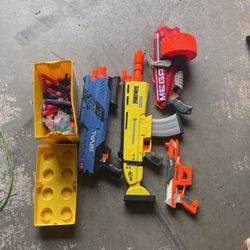 NERF Guns And Bullets In Lego Box