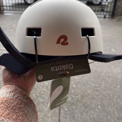 Adult white bike helmet