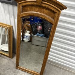 Old School Framed Mirror