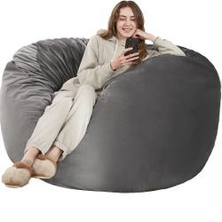 $80 HABUTWAY 4FT MEMORY FOAM BEAN BAG CHAIR 