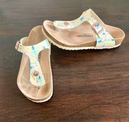 Birkenstock Girl's Gizeh Vegan Summer Pastel Floral