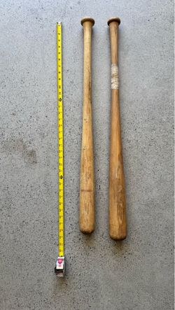 Mid Century Wooden Baseball Bats Lot of 2