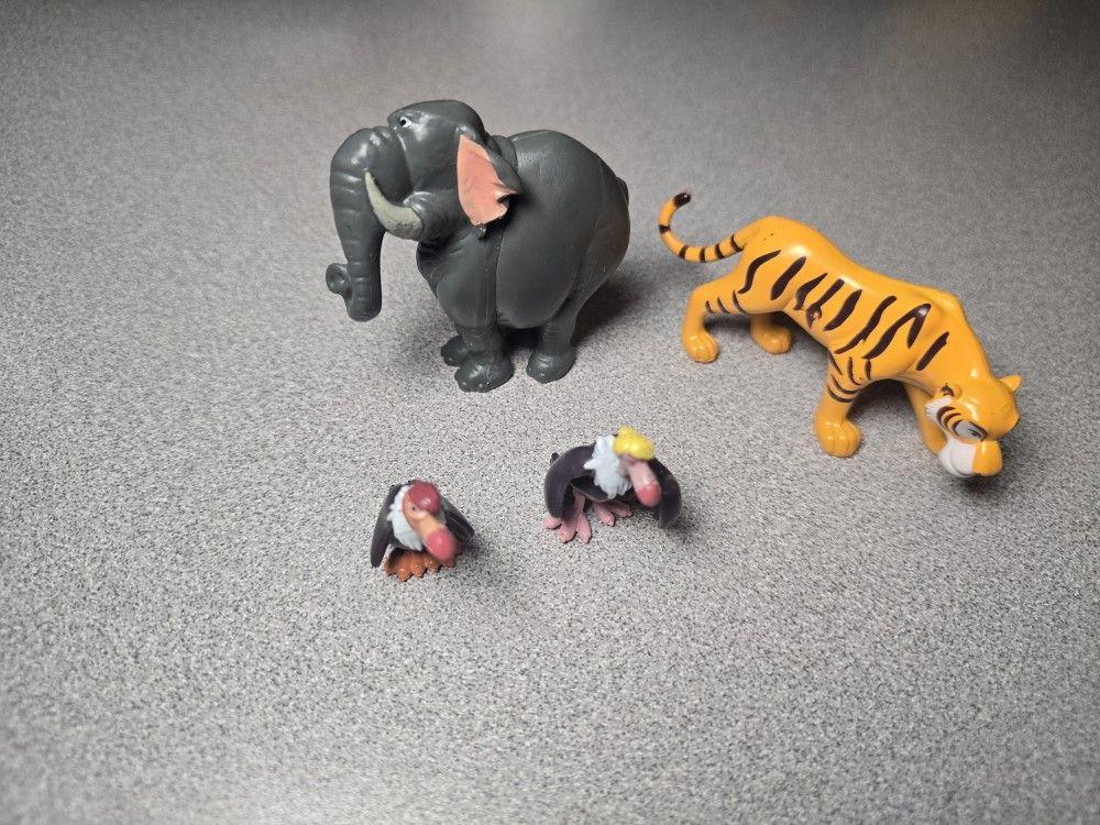 Disney Jungle Book Colonal Toys Figure Lot Rare Vintage Figures