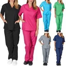 Nursing Scrub Uniform Set for Nurse  TOP + PANTS