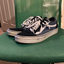Vans Low Tops (Blue And Black)