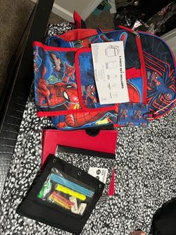 Spider man 5 piece backpack