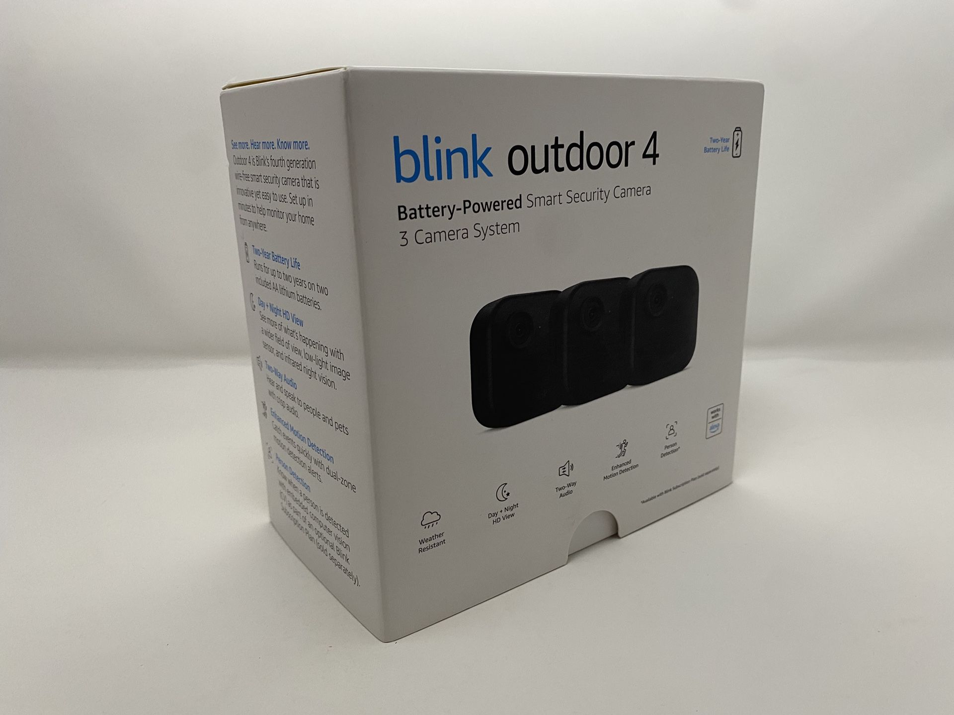 Blink Outdoor 4 Battery-Powered Smart Security 3 Camera System Kit B