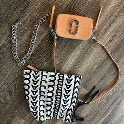 Authentic Designer Bag Orange Marc Jacobs Cross Body Bag