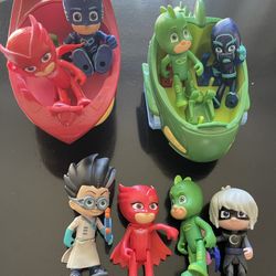 PJ Masks Characters & 2 Vehicles