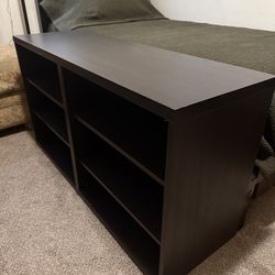 Tv cabinet / bookshelf , Like new condtion  through out.dark brown